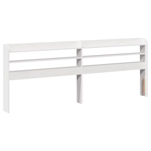 Eleganz Kopfteil mit Ablagen Weiß 180 cm Massivholz Kiefer – Modernes Bettgestell mit Stauraum für Schlafzimmer, Natürliche Holzoptik & Stabile Ablagen Eleganz Kopfteil mit Ablagen Weiß 180 cm Massivholz Kiefer – Modernes Bettgestell mit Stauraum für Schlafzimmer, Natürliche Holzoptik & Stabile Ablagen von Eleganz