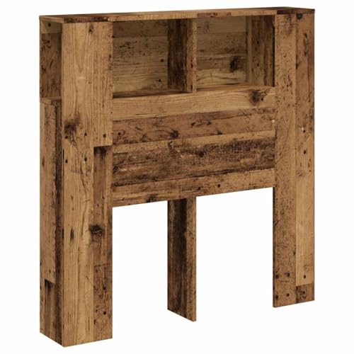 Eleganz Kopfteil mit Ablagen in Altholz-Optik 100x19x104,5cm - Holzwerkstoff für Betten & Zubehör - Stilvolles Design mit praktischen Ablagefächern - Perfekt für Schlafzimmer im Landhausstil Eleganz Kopfteil mit Ablagen in Altholz-Optik 100x19x104,5cm - Holzwerkstoff für Betten & Zubehör - Stilvolles Design mit praktischen Ablagefächern - Perfekt für Schlafzimmer im Landhausstil von Eleganz