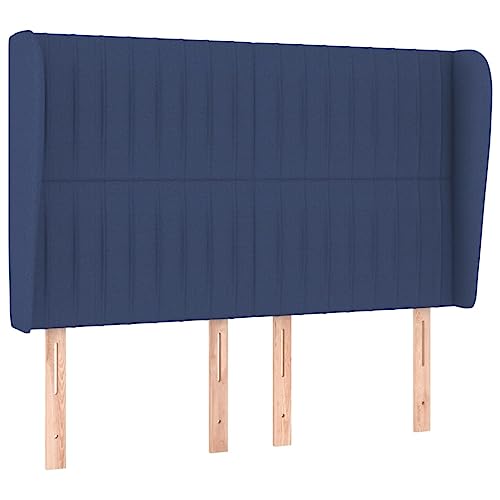 Eleganz Kopfteil mit Ohren – Blau 147x23x118/128 cm, Stoff – Modernes Bettdesign für Schlafzimmer, Bequem & Stilvoll – Ideal für kleine Räume Eleganz Kopfteil mit Ohren – Blau 147x23x118/128 cm, Stoff – Modernes Bettdesign für Schlafzimmer, Bequem & Stilvoll – Ideal für kleine Räume von Eleganz