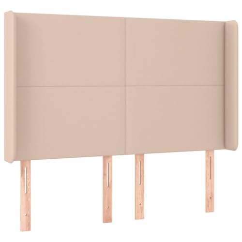 Eleganz Kopfteil mit Ohren - Cappuccino-Braunes Kunstleder Kopfteil 147x16x118/128cm für Betten & Schlafzimmer, Luxus-Design & Komfort für Moderne Wohnräume Eleganz Kopfteil mit Ohren - Cappuccino-Braunes Kunstleder Kopfteil 147x16x118/128cm für Betten & Schlafzimmer, Luxus-Design & Komfort für Moderne Wohnräume von Eleganz