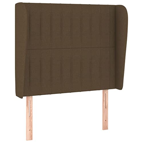 Eleganz Kopfteil mit Ohren Dunkelbraun 103x23x118/128 cm - Stoffbettkopf für Schlafzimmer, Langlebig & Bequem, Platzsparend & Stilvoll Eleganz Kopfteil mit Ohren Dunkelbraun 103x23x118/128 cm - Stoffbettkopf für Schlafzimmer, Langlebig & Bequem, Platzsparend & Stilvoll von Eleganz