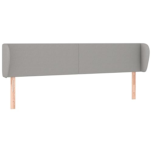 Eleganz Kopfteil mit Ohren Hellgrau 183x23x78/88 cm - Hochwertiger Stoff für modernes Schlafzimmer - Komfort & Stil für Betten & Zubehör Eleganz Kopfteil mit Ohren Hellgrau 183x23x78/88 cm - Hochwertiger Stoff für modernes Schlafzimmer - Komfort & Stil für Betten & Zubehör von Eleganz