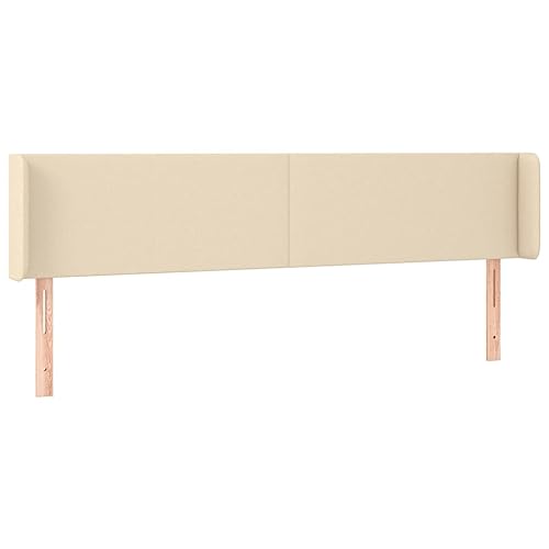 Eleganz Kopfteil mit Ohren - Stoffkopfteil für Betten (183x16x78/88 cm) - Bequem & Stilvoll - Perfekte Ergänzung für Ihr Schlafzimmer - Hochwertiger Stoff für Langlebigkeit & Komfort von Eleganz