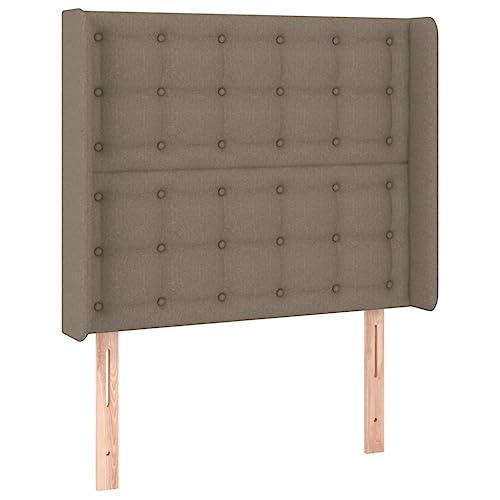 Eleganz Kopfteil mit Ohren Taupe 83x16x118/128 cm - Stoffkopfteil für Betten, luxuriöses Design, hoher Komfort, ideal für Schlafzimmer & Wohnbereich Eleganz Kopfteil mit Ohren Taupe 83x16x118/128 cm - Stoffkopfteil für Betten, luxuriöses Design, hoher Komfort, ideal für Schlafzimmer & Wohnbereich von Eleganz