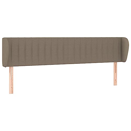 Eleganz Kopfteil mit Ohren in Taupe 183x23x78/88 cm - Stoffkopfteil für Bettgestelle | Hochwertiger Bezug, Bequeme Kopfstütze | Modernes Design für Schlafzimmer Eleganz Kopfteil mit Ohren in Taupe 183x23x78/88 cm - Stoffkopfteil für Bettgestelle | Hochwertiger Bezug, Bequeme Kopfstütze | Modernes Design für Schlafzimmer von Eleganz