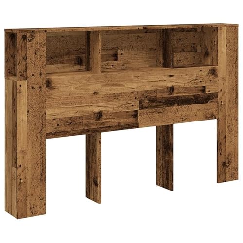 Eleganz Kopfteil mit Stauraum Altholz-Optik 160x18,5x103,5 cm - Rustikales Bettkopfbrett mit integriertem Stauraum für Schlafzimmer, perfekt für Moderne und landhausstil Einrichtungen Eleganz Kopfteil mit Stauraum Altholz-Optik 160x18,5x103,5 cm - Rustikales Bettkopfbrett mit integriertem Stauraum für Schlafzimmer, perfekt für Moderne und landhausstil Einrichtungen von Eleganz