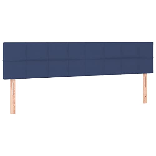 Eleganz Kopfteile 2 STK. Blau 90x5x78/88 cm Stoff - Hochwertige Bettkopfpolster für Schlafzimmer, weich & langlebig, ideal für Moderne Einrichtung Eleganz Kopfteile 2 STK. Blau 90x5x78/88 cm Stoff - Hochwertige Bettkopfpolster für Schlafzimmer, weich & langlebig, ideal für Moderne Einrichtung von Eleganz