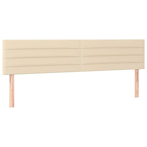 Eleganz Kopfteile 2 Stück Creme 90x5x78/88 cm – Modernes Stoff-Kopfteil für Schlafzimmer, Leicht zu Reinigen & Langlebig – Ideal für kleine Räume Eleganz Kopfteile 2 Stück Creme 90x5x78/88 cm – Modernes Stoff-Kopfteil für Schlafzimmer, Leicht zu Reinigen & Langlebig – Ideal für kleine Räume von Eleganz