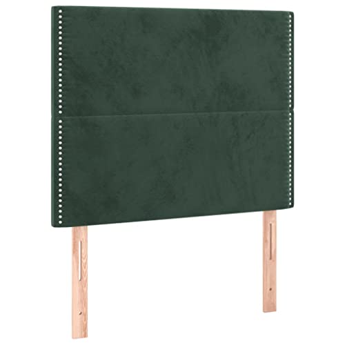 Eleganz Kopfteile 2 Stück Dunkelgrün 80x5x78/88 cm Samt - Hochwertige Bettverkleidung für Schlafzimmer, Luxus-Kopfteil für Doppelbett & Einzelbett, Stilvolle Dekoration mit weicher Samt-Oberfläche Eleganz Kopfteile 2 Stück Dunkelgrün 80x5x78/88 cm Samt - Hochwertige Bettverkleidung für Schlafzimmer, Luxus-Kopfteil für Doppelbett & Einzelbett, Stilvolle Dekoration mit weicher Samt-Oberfläche von Eleganz