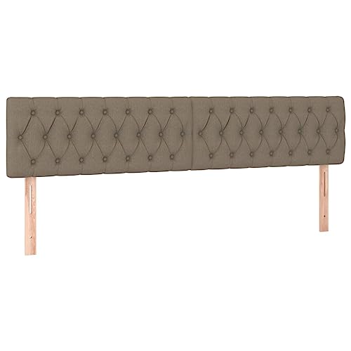 Eleganz Kopfteile 2 Stück Taupe 100x7x78/88 cm Stoff – Hochwertige Bettverkleidung für modernes Schlafzimmer, langlebig & pflegeleicht Eleganz Kopfteile 2 Stück Taupe 100x7x78/88 cm Stoff – Hochwertige Bettverkleidung für modernes Schlafzimmer, langlebig & pflegeleicht von Eleganz