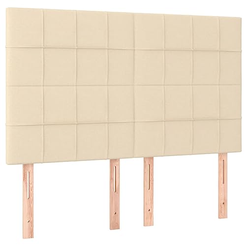 Eleganz Kopfteile 4 STK. Creme 72x5x78/88 cm – Hochwertiger Stoff für Betten & Zubehör – Langlebig und Bequem – Perfekt für Schlafzimmer und Wohnbereich Eleganz Kopfteile 4 STK. Creme 72x5x78/88 cm – Hochwertiger Stoff für Betten & Zubehör – Langlebig und Bequem – Perfekt für Schlafzimmer und Wohnbereich von Eleganz