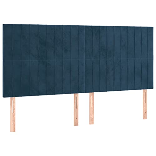 Eleganz Kopfteile 4 STK. Dunkelblau 80x5x78/88 cm Samt – Luxus Kopfteile für Betten, weicher Samtstoff, perfekt für Schlafzimmer & Wohnbereich Eleganz Kopfteile 4 STK. Dunkelblau 80x5x78/88 cm Samt – Luxus Kopfteile für Betten, weicher Samtstoff, perfekt für Schlafzimmer & Wohnbereich von Eleganz