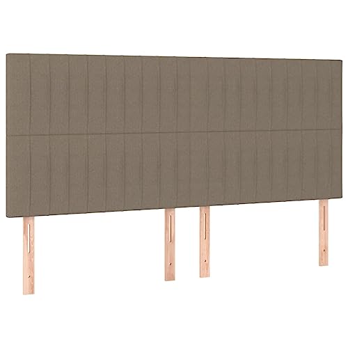 Eleganz Kopfteile 4 STK. Taupe 90x5x78/88 cm Stoff - Hochwertige Bettverkleidung für Schlafzimmer, langlebig und pflegeleicht, Moderne Wohnraumgestaltung Eleganz Kopfteile 4 STK. Taupe 90x5x78/88 cm Stoff - Hochwertige Bettverkleidung für Schlafzimmer, langlebig und pflegeleicht, Moderne Wohnraumgestaltung von Eleganz