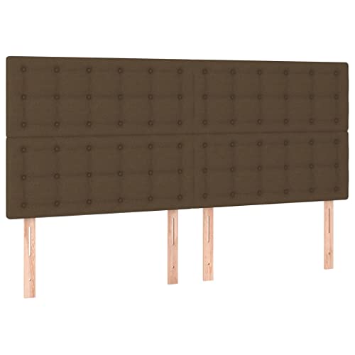 Eleganz Kopfteile 4 Stück Dunkelbraun 100x5x78/88 cm Stoff - Hochwertige Bettenverkleidung für Schlafzimmer, Langlebig & Stilsicher - Perfekte Lösung für anspruchsvolle Einrichtungen Eleganz Kopfteile 4 Stück Dunkelbraun 100x5x78/88 cm Stoff - Hochwertige Bettenverkleidung für Schlafzimmer, Langlebig & Stilsicher - Perfekte Lösung für anspruchsvolle Einrichtungen von Eleganz