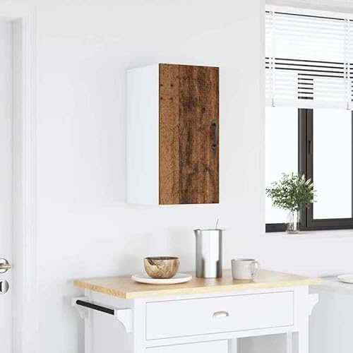 Eleganz Küchen-Hängeschrank Lucca in Altholz-Optik aus Holzwerkstoff - Stilvoll & Platzsparend für kleine Küchen - Langlebige Aufbewahrungslösung von Eleganz