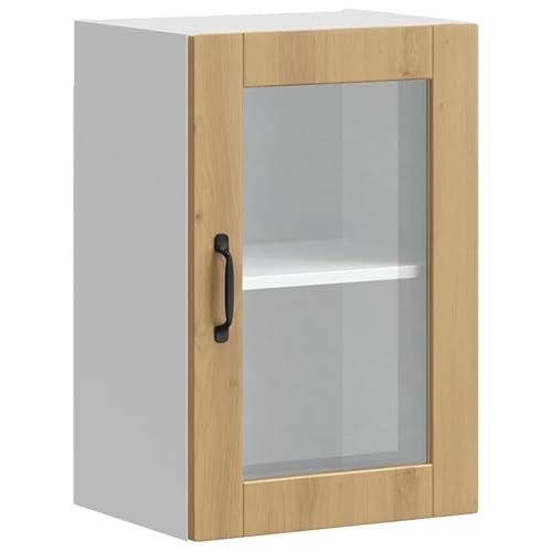 Eleganz Küchen-Hängeschrank mit Glastür Porto Artisan-Eiche - Moderner Küchenschrank aus Holzwerkstoff und Glas für Ihre Küche - Stilvolles Design & Praktische Aufbewahrung Eleganz Küchen-Hängeschrank mit Glastür Porto Artisan-Eiche - Moderner Küchenschrank aus Holzwerkstoff und Glas für Ihre Küche - Stilvolles Design & Praktische Aufbewahrung von Eleganz