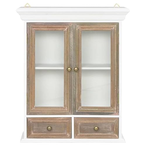 Eleganz Küchenschrank Wandschrank Weiß 49x22x59 cm aus Holzwerkstoff - Platzsparend für kleine Küchen, modernes Design & stabile Aufbewahrung von Eleganz