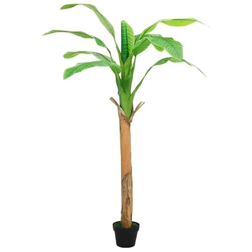 Eleganz Kunstbananenbaum 180 cm Grün - Massivholz & Kunststoff - Künstliche Pflanze für Wohnzimmer, Büro oder Garten - Langlebig & Pflegeleicht von Eleganz