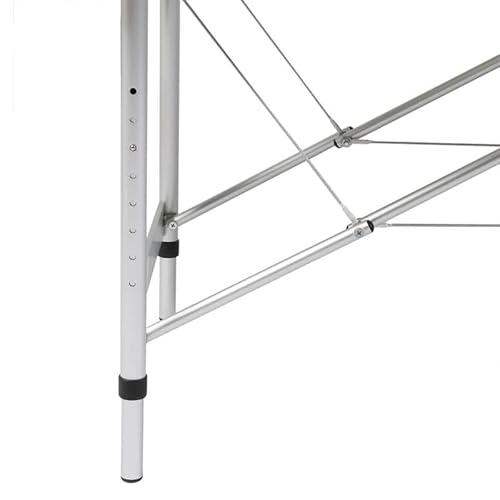 Eleganz Massagetisch faltbar mit Aluminiumrahmen, 3 Zonen Creme-Weiß, PVC 95% - Ideal für Haarkosmetik, langlebig & pflegeleicht von Eleganz