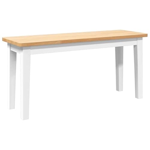 Eleganz Massivholz Bank 90 cm - Stabile Sitzbank aus Gummibaum für Garten, Terrasse & Wohnzimmer - Langlebig & Natürlich Eleganz Massivholz Bank 90 cm - Stabile Sitzbank aus Gummibaum für Garten, Terrasse & Wohnzimmer - Langlebig & Natürlich von Eleganz