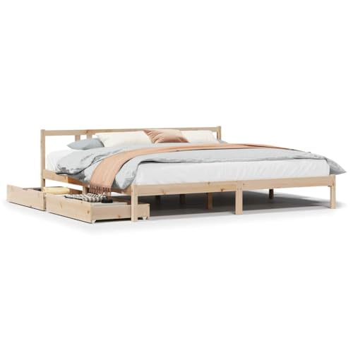 Eleganz Massivholzbett 180x200 aus Kiefernholz - Doppelbett ohne Matratze | Langlebig & Natürlich | Schlafzimmer & Wohnbereich | Stabile Rahmenkonstruktion Eleganz Massivholzbett 180x200 aus Kiefernholz - Doppelbett ohne Matratze | Langlebig & Natürlich | Schlafzimmer & Wohnbereich | Stabile Rahmenkonstruktion von Eleganz