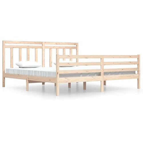 Eleganz Massivholzbett 200x200 cm mit Kopfteil - Großes Doppelbett aus massivem Holz für Schlafzimmer - Langlebig & Stilvoll - Perfekte Lösung für erholsamen Schlaf Eleganz Massivholzbett 200x200 cm mit Kopfteil - Großes Doppelbett aus massivem Holz für Schlafzimmer - Langlebig & Stilvoll - Perfekte Lösung für erholsamen Schlaf von Eleganz