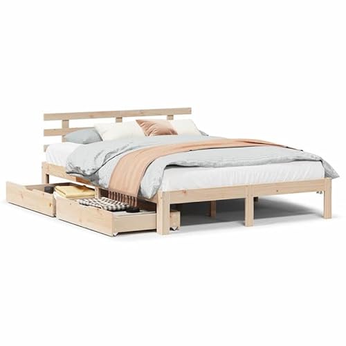 Eleganz Massivholzbett Kiefer 120x200 cm mit Schubladen | Stilvolles & langlebiges Bett für kleine Räume | Praktische Lagerlösung | Natürliches Design für erholsamen Schlaf Eleganz Massivholzbett Kiefer 120x200 cm mit Schubladen | Stilvolles & langlebiges Bett für kleine Räume | Praktische Lagerlösung | Natürliches Design für erholsamen Schlaf von Eleganz