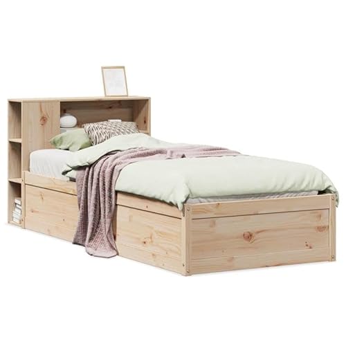 Eleganz Massivholzbett Kiefer 90x190 cm - Kinderbett oder Jugendbett aus nachhaltigem Kiefernholz, langlebig & stabil, ideal für kleine Räume Eleganz Massivholzbett Kiefer 90x190 cm - Kinderbett oder Jugendbett aus nachhaltigem Kiefernholz, langlebig & stabil, ideal für kleine Räume von Eleganz