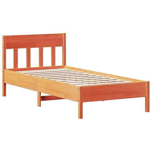 Eleganz Massivholzbett Kiefernholz 100x200 cm ohne Matratze - Natürliches Wachsbraun, Langlebig & Stabil - Perfekte Lösung für Schlafzimmer & Gastbereich - Umweltfreundliche Kiefer Eleganz Massivholzbett Kiefernholz 100x200 cm ohne Matratze - Natürliches Wachsbraun, Langlebig & Stabil - Perfekte Lösung für Schlafzimmer & Gastbereich - Umweltfreundliche Kiefer von Eleganz