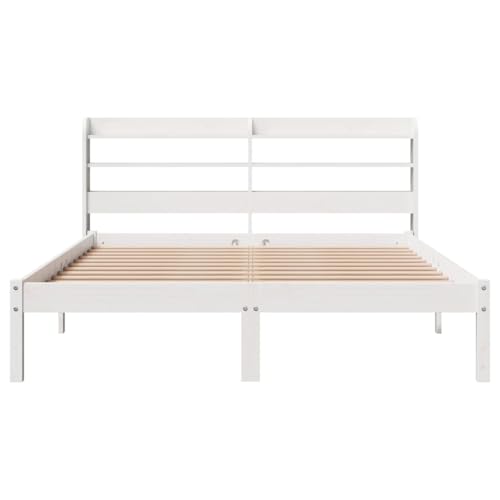 Eleganz Massivholzbett Kiefernholz 120x200 cm weiß - Langlebiges Bettgestell ohne Matratze für Schlafzimmer, Natürliches Design & Stabile Konstruktion Eleganz Massivholzbett Kiefernholz 120x200 cm weiß - Langlebiges Bettgestell ohne Matratze für Schlafzimmer, Natürliches Design & Stabile Konstruktion von Eleganz