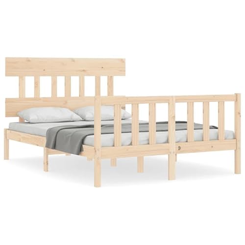 Eleganz Massivholzbett Kiefernholz 140x200 cm | Natürliches Schlafzimmermöbel | Langlebig & Stabil | Perfekte Lösung für Erholsamen Schlaf | Ideal für kleine Räume Eleganz Massivholzbett Kiefernholz 140x200 cm | Natürliches Schlafzimmermöbel | Langlebig & Stabil | Perfekte Lösung für Erholsamen Schlaf | Ideal für kleine Räume von Eleganz