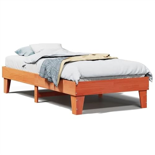 Eleganz Massivholzbett Kiefernholz 90x200 cm wachsbrown - Langlebiges & Stabiles Bettgestell ohne Matratze für Schlafzimmer | Natürliche Optik & Robuste Qualität Eleganz Massivholzbett Kiefernholz 90x200 cm wachsbrown - Langlebiges & Stabiles Bettgestell ohne Matratze für Schlafzimmer | Natürliche Optik & Robuste Qualität von Eleganz