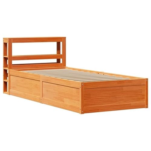 Eleganz Massivholzbett mit Kopfteil - Kiefernholz 90x190 cm wachsbraun | Langlebiges & Stabiles Bett für Schlafzimmer | Natürliche Optik & Umweltfreundlich Eleganz Massivholzbett mit Kopfteil - Kiefernholz 90x190 cm wachsbraun | Langlebiges & Stabiles Bett für Schlafzimmer | Natürliche Optik & Umweltfreundlich von Eleganz