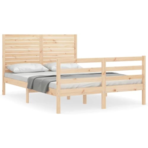 Eleganz Massivholzbett mit Kopfteil – Schlichter & Langlebiger Bettrahmen aus Holz für Schlafzimmer – Natürliche Optik & Stabile Unterstützung – Ideal für Einrichtungen im Landhausstil Eleganz Massivholzbett mit Kopfteil – Schlichter & Langlebiger Bettrahmen aus Holz für Schlafzimmer – Natürliche Optik & Stabile Unterstützung – Ideal für Einrichtungen im Landhausstil von Eleganz