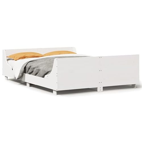 Eleganz Massivholzbett ohne Matratze 120x190 cm - Kiefernholz Weiß | Kinderbett oder Gästebett | Langlebig & Stabil | Natürliche Optik für Schlafzimmer Eleganz Massivholzbett ohne Matratze 120x190 cm - Kiefernholz Weiß | Kinderbett oder Gästebett | Langlebig & Stabil | Natürliche Optik für Schlafzimmer von Eleganz