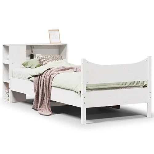 Eleganz Massivholzbett ohne Matratze - Kiefernholz 90x190 cm weiß | Langlebiges & Stabiles Bettgestell für Schlafzimmer | Natürliches Design für Erholsamen Schlaf Eleganz Massivholzbett ohne Matratze - Kiefernholz 90x190 cm weiß | Langlebiges & Stabiles Bettgestell für Schlafzimmer | Natürliches Design für Erholsamen Schlaf von Eleganz