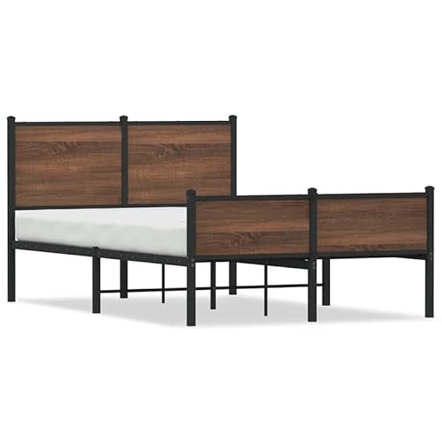 Eleganz Metallbett 120x200 cm Eichen-Optik ohne Matratze - Stilvolles & stabiles Hochbett für Erwachsene, Schlafzimmer-Möbel mit modernem Design Eleganz Metallbett 120x200 cm Eichen-Optik ohne Matratze - Stilvolles & stabiles Hochbett für Erwachsene, Schlafzimmer-Möbel mit modernem Design von Eleganz