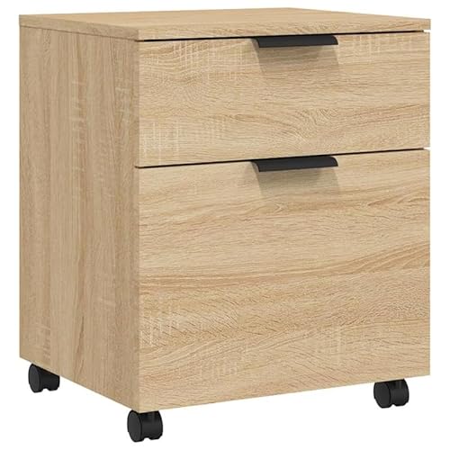 Eleganz Mobiler Aktenschrank mit Rollen für Wohnzimmer - Sonoma-Eiche 45x38x54 cm - Praktische Aufbewahrung & Stylisches Möbelstück Eleganz Mobiler Aktenschrank mit Rollen für Wohnzimmer - Sonoma-Eiche 45x38x54 cm - Praktische Aufbewahrung & Stylisches Möbelstück von Eleganz