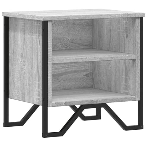 Eleganz Nachttisch Grau Sonoma 40x30x40 cm aus Holzwerkstoff & Metall - Moderner Beistelltisch für Schlafzimmer, Wohnzimmer | Stabile & langlebige Kommode mit viel Stauraum Eleganz Nachttisch Grau Sonoma 40x30x40 cm aus Holzwerkstoff & Metall - Moderner Beistelltisch für Schlafzimmer, Wohnzimmer | Stabile & langlebige Kommode mit viel Stauraum von Eleganz