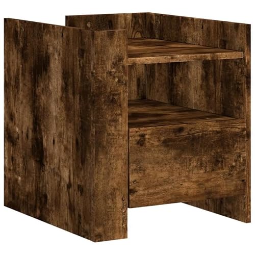 Eleganz Nachttisch Räuchereiche 45x50x50 cm | Schlafzimmer Kommode aus Holzwerkstoff | Stilvoll & Langlebig | Platzsparend & Stabile Aufbewahrung Eleganz Nachttisch Räuchereiche 45x50x50 cm | Schlafzimmer Kommode aus Holzwerkstoff | Stilvoll & Langlebig | Platzsparend & Stabile Aufbewahrung von Eleganz
