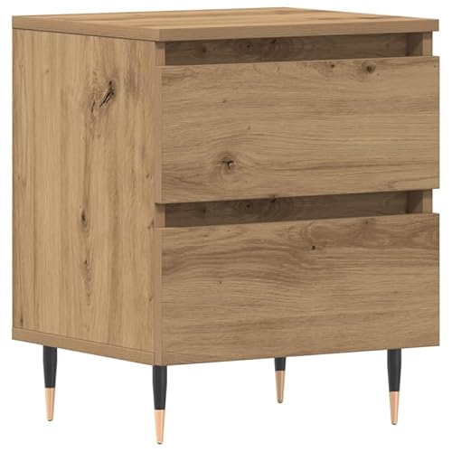 Eleganz Nachttisch aus Eiche Dekor - Moderner Beistelltisch aus MDF Holzwerkstoff 40x35x50 cm - Schlafzimmer & Wohnzimmer - Stilvoll & Stabil Eleganz Nachttisch aus Eiche Dekor - Moderner Beistelltisch aus MDF Holzwerkstoff 40x35x50 cm - Schlafzimmer & Wohnzimmer - Stilvoll & Stabil von Eleganz