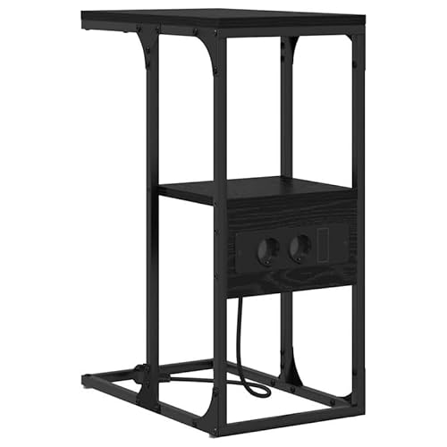 Eleganz Nachttisch aus Holzwerkstoff - Moderner Beistelltisch im Design Schwarze Eiche 41,5 x 26 x 60,5 cm - Ideal fürs Schlafzimmer Eleganz Nachttisch aus Holzwerkstoff - Moderner Beistelltisch im Design Schwarze Eiche 41,5 x 26 x 60,5 cm - Ideal fürs Schlafzimmer von Eleganz