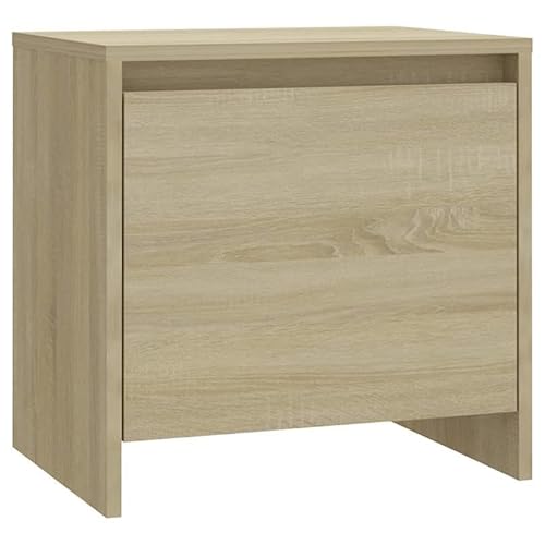 Eleganz Nachttisch aus Sonoma-Eiche Holzwerkstoff 45x34x44,5 cm - Moderner Beistelltisch für Schlafzimmer & Wohnbereich, Stabiles Design mit viel Stauraum Eleganz Nachttisch aus Sonoma-Eiche Holzwerkstoff 45x34x44,5 cm - Moderner Beistelltisch für Schlafzimmer & Wohnbereich, Stabiles Design mit viel Stauraum von Eleganz