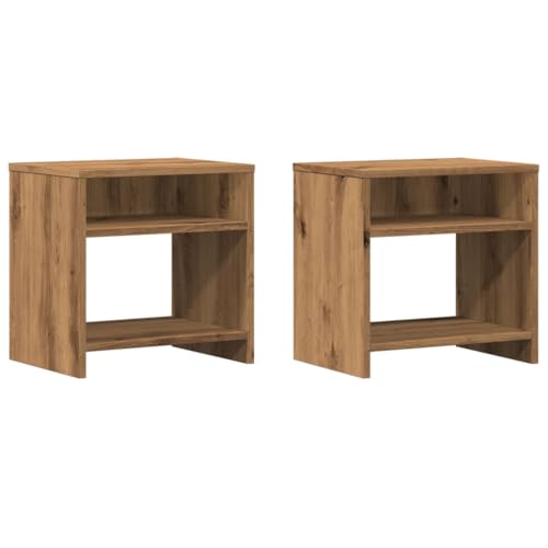 Eleganz Nachttische 2 STK. Artisan-Eiche 40x30x40 cm Holzwerkstoff - Modernes Design, Platzsparend, Ideal für Schlafzimmer & Gästezimmer Eleganz Nachttische 2 STK. Artisan-Eiche 40x30x40 cm Holzwerkstoff - Modernes Design, Platzsparend, Ideal für Schlafzimmer & Gästezimmer von Eleganz