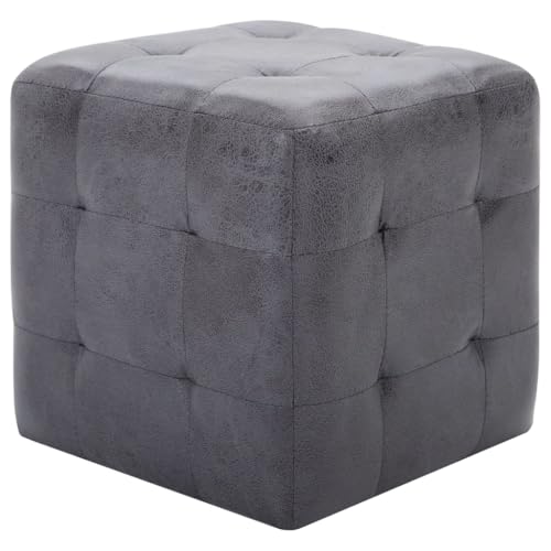 Eleganz Nachttische 2 STK. Grau 30x30x30 cm mit Holzrahmen, Wildleder-Optik und bequemer Polsterung – Modernes Design für Schlafzimmer Eleganz Nachttische 2 STK. Grau 30x30x30 cm mit Holzrahmen, Wildleder-Optik und bequemer Polsterung – Modernes Design für Schlafzimmer von Eleganz