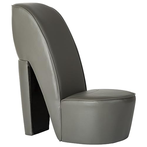 Eleganz Ottoman Stuhl in Stöckelschuh-Form Grau Kunstleder – Moderner Hocker für Wohnzimmer & Schlafzimmer, Langlebig & Stilvoll Eleganz Ottoman Stuhl in Stöckelschuh-Form Grau Kunstleder – Moderner Hocker für Wohnzimmer & Schlafzimmer, Langlebig & Stilvoll von Eleganz