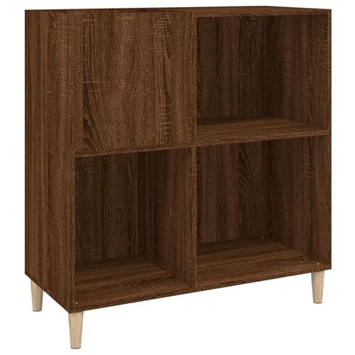 Eleganz Plattenschrank Braun Eichen-Optik | Wohnzimmerschrank aus Holzwerkstoff | Stilvolles Möbelstück für Wohnzimmer | 84,5x38x89 cm | Langlebig & Platzsparend Eleganz Plattenschrank Braun Eichen-Optik | Wohnzimmerschrank aus Holzwerkstoff | Stilvolles Möbelstück für Wohnzimmer | 84,5x38x89 cm | Langlebig & Platzsparend von Eleganz