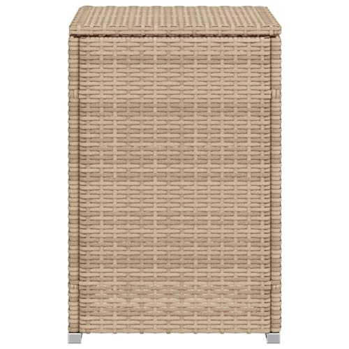 Eleganz Propangas Tank Verstecktisch - Beige 40x40x60 cm - Poly Rattan Gartenmöbel - Platzsparende Aufbewahrung für Terrasse & Balkon - Witterungsbeständig & Stilvoll von Eleganz