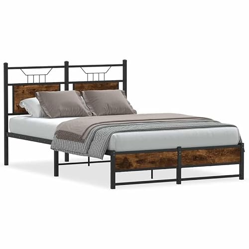 Eleganz Räuchereiche Bettgestell ohne Matratze 120x200 cm - Stabiles Holzwerkstoff Rahmen für Schlafzimmer, Modernes Design & Langlebig Eleganz Räuchereiche Bettgestell ohne Matratze 120x200 cm - Stabiles Holzwerkstoff Rahmen für Schlafzimmer, Modernes Design & Langlebig von Eleganz