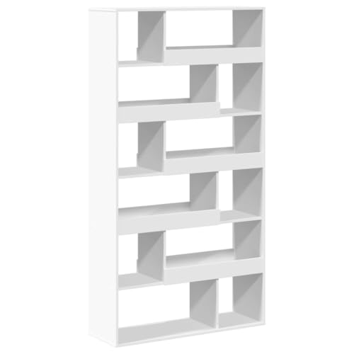 Eleganz Raumteiler Weiß 100x33x187,5 cm aus Holzwerkstoff - Modernes Regalsystem für Wohnzimmer & Büro - Platzsparend & Langlebig Eleganz Raumteiler Weiß 100x33x187,5 cm aus Holzwerkstoff - Modernes Regalsystem für Wohnzimmer & Büro - Platzsparend & Langlebig von Eleganz